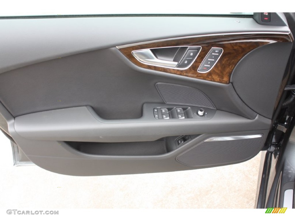 2013 Audi A7 3.0T quattro Prestige Black Door Panel Photo #79166342