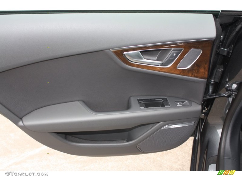 2013 Audi A7 3.0T quattro Prestige Black Door Panel Photo #79166777