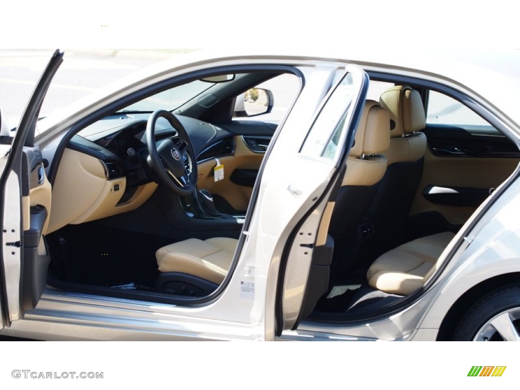 Caramel/Jet Black Accents Interior 2013 Cadillac ATS 2.0L Turbo Luxury Photo #79166945