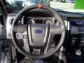 Raptor Black Leather/Cloth with Blue Accent 2012 Ford F150 SVT Raptor SuperCab 4x4 Steering Wheel