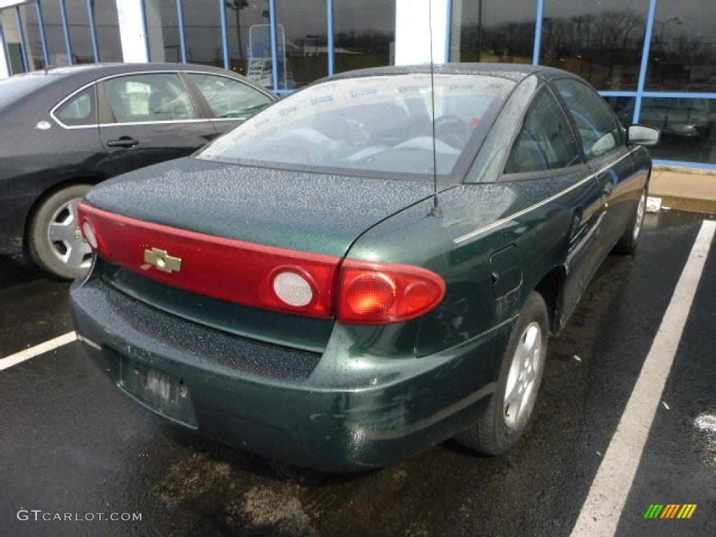 2004 Cavalier Coupe - Dark Green Metallic / Graphite photo #2