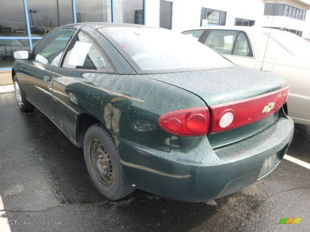 2004 Cavalier Coupe - Dark Green Metallic / Graphite photo #4
