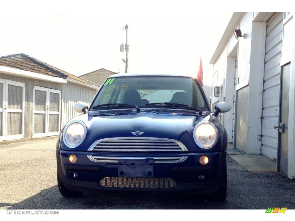 2004 Cooper Hardtop - Indi Blue Metallic / Panther Black photo #2