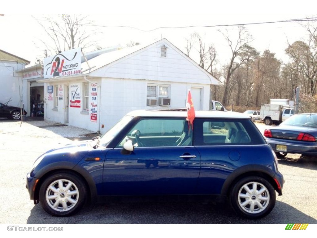 2004 Cooper Hardtop - Indi Blue Metallic / Panther Black photo #4