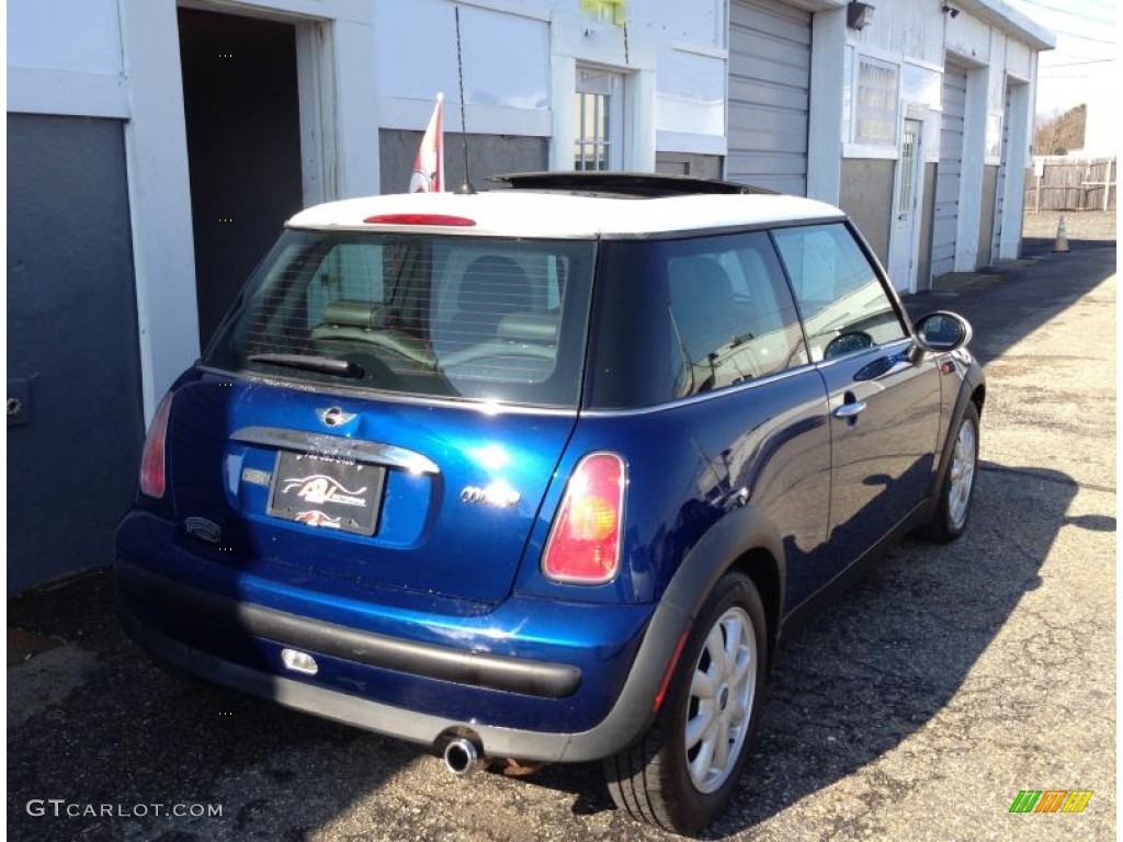 2004 Cooper Hardtop - Indi Blue Metallic / Panther Black photo #7