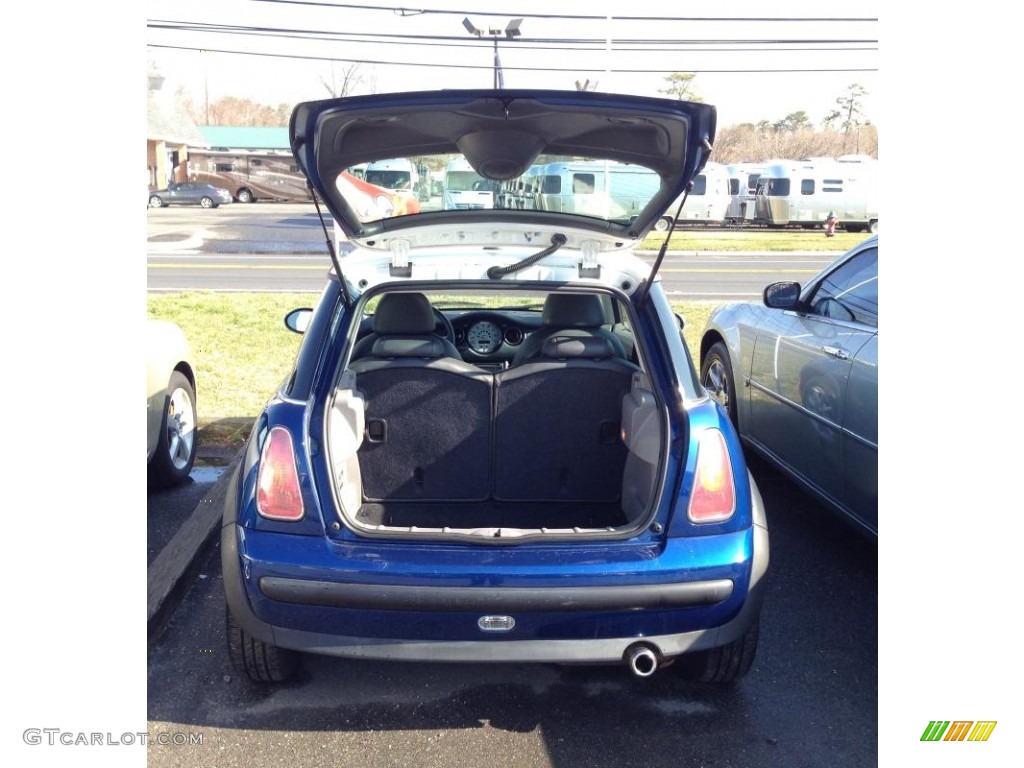 2004 Cooper Hardtop - Indi Blue Metallic / Panther Black photo #14