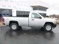 2011 Sheer Silver Metallic Chevrolet Silverado 1500 Regular Cab 4x4  photo #2