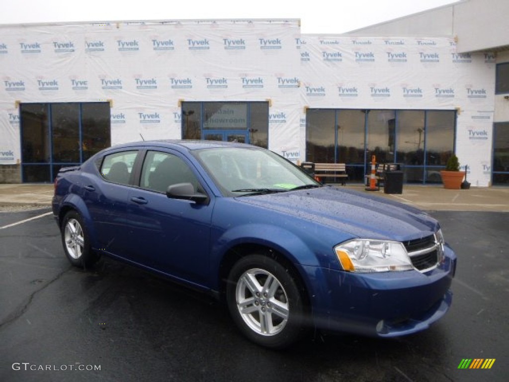 2009 Avenger SXT - Deep Water Blue Pearl / Dark Slate Gray photo #1