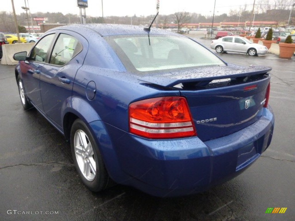 2009 Avenger SXT - Deep Water Blue Pearl / Dark Slate Gray photo #5