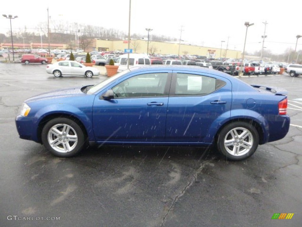 2009 Avenger SXT - Deep Water Blue Pearl / Dark Slate Gray photo #6