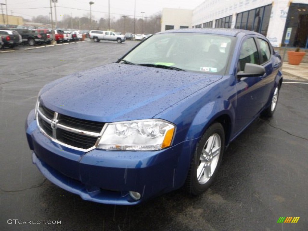 2009 Avenger SXT - Deep Water Blue Pearl / Dark Slate Gray photo #7