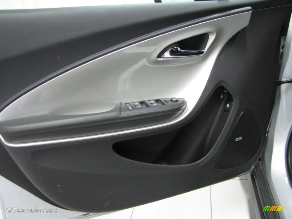 2012 Chevrolet Volt Hatchback Jet Black/Dark Accents Door Panel Photo #79171661