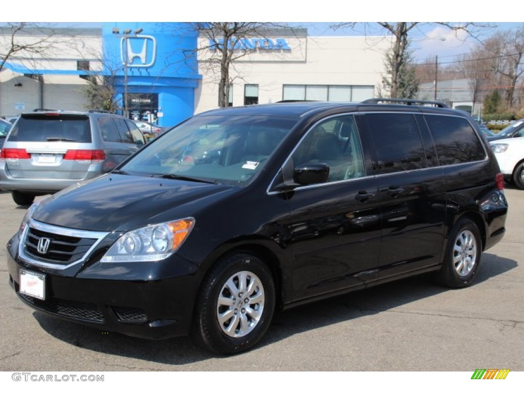 2010 Odyssey EX-L - Crystal Black Pearl / Gray photo #1