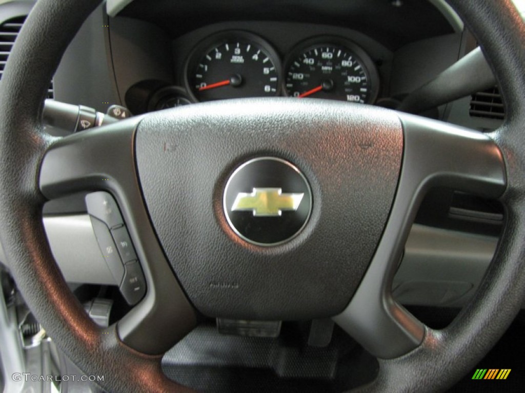 2011 Silverado 1500 LS Regular Cab 4x4 - Sheer Silver Metallic / Dark Titanium photo #10
