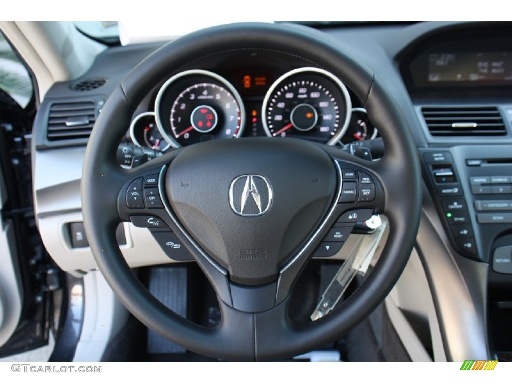2013 Acura TL SH-AWD Graystone Steering Wheel Photo #79172802