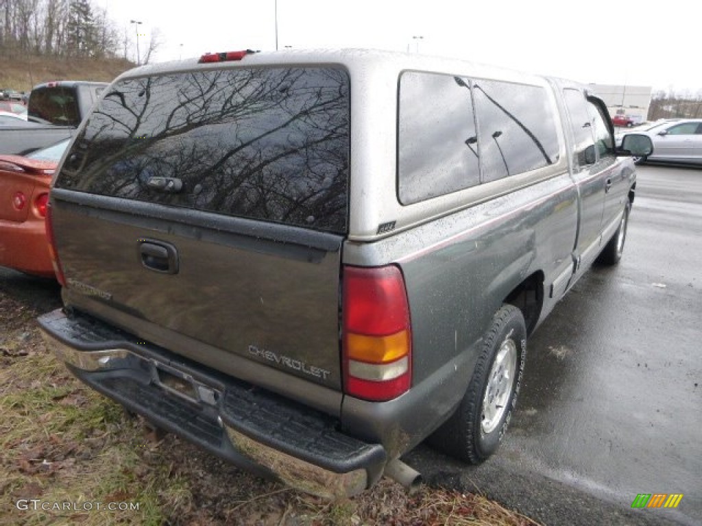 2001 Silverado 1500 LS Extended Cab - Medium Charcoal Gray Metallic / Graphite photo #2