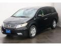 2013 Crystal Black Pearl Honda Odyssey Touring Elite  photo #3