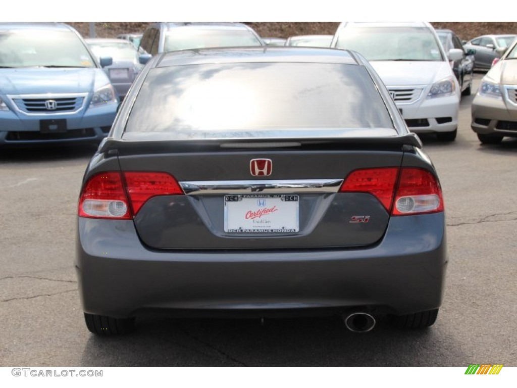 2011 Civic Si Sedan - Polished Metal Metallic / Black photo #6