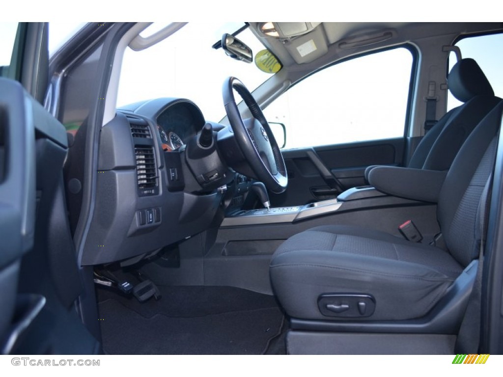 Charcoal Interior 2010 Nissan Titan SE Heavy Metal Chrome Edition Crew Cab 4x4 Photo #79174763