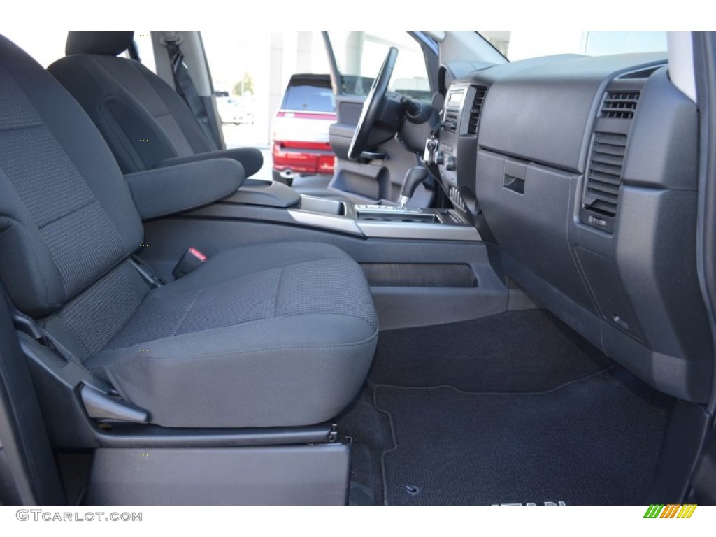 Charcoal Interior 2010 Nissan Titan SE Heavy Metal Chrome Edition Crew Cab 4x4 Photo #79174829