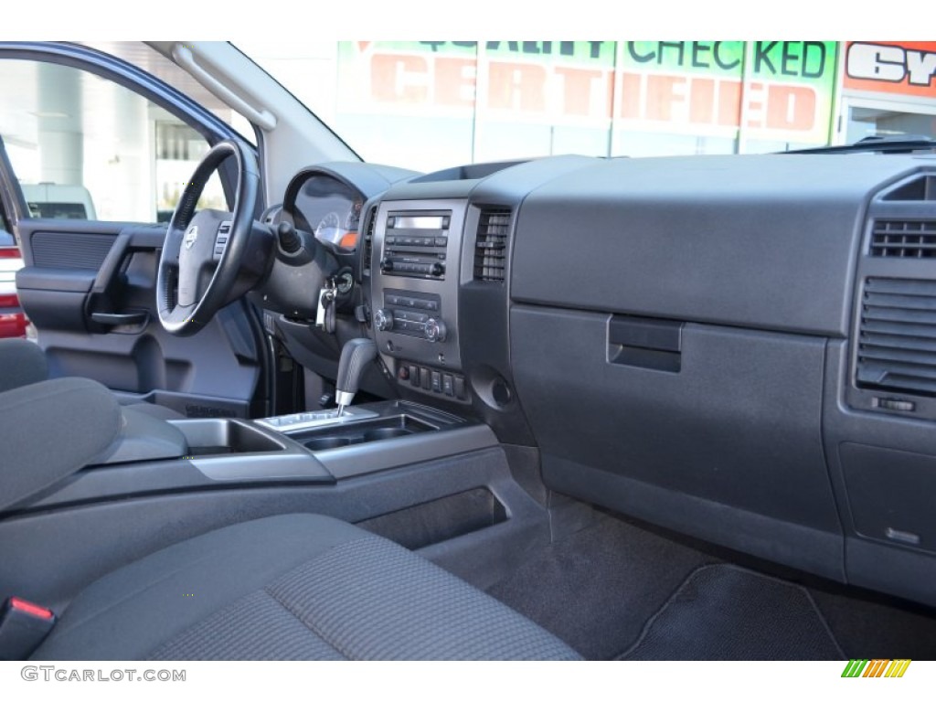 2010 Nissan Titan SE Heavy Metal Chrome Edition Crew Cab 4x4 Charcoal Dashboard Photo #79174848