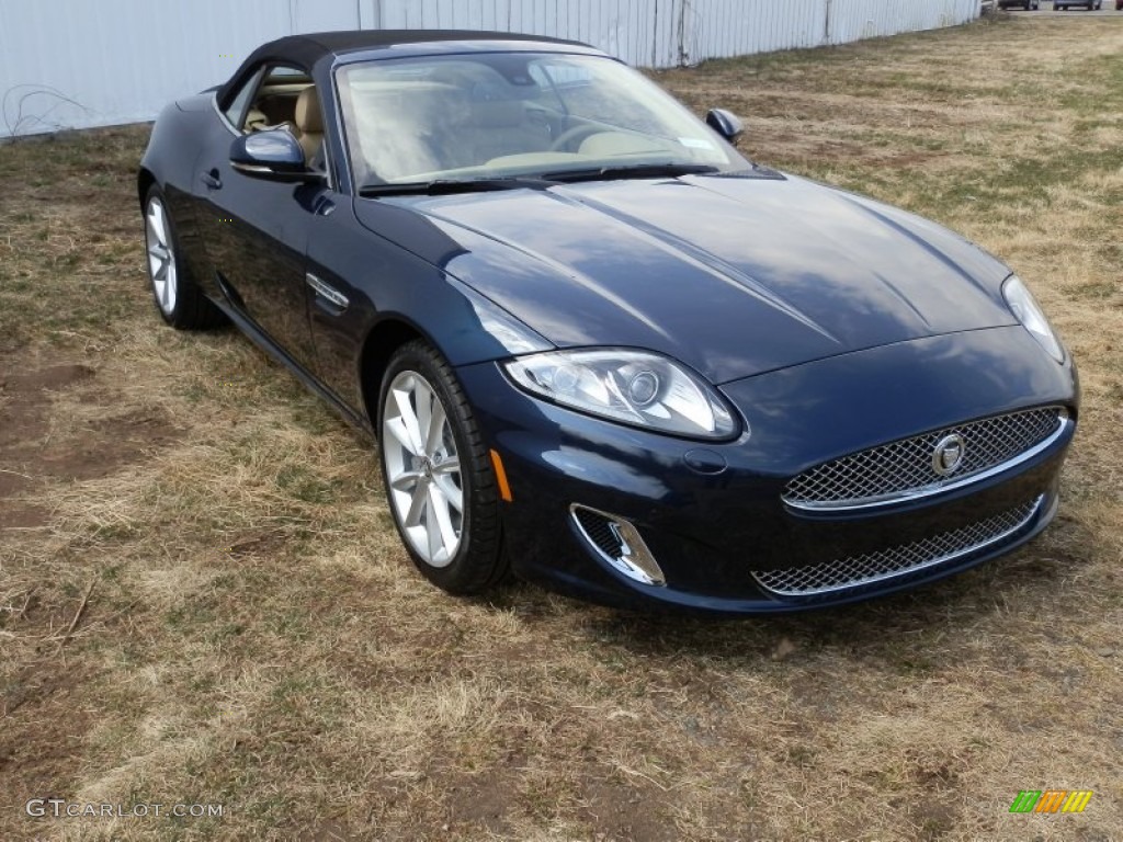 Indigo Metallic Jaguar XK