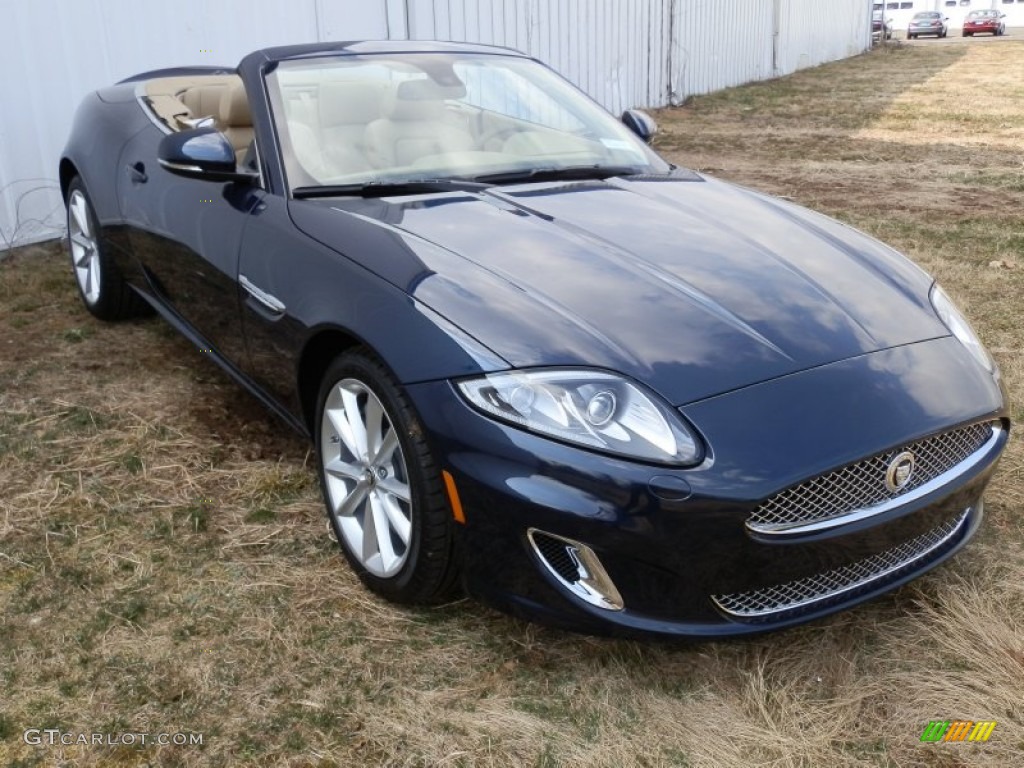 Indigo Metallic 2013 Jaguar XK XK Convertible Exterior Photo #79175130