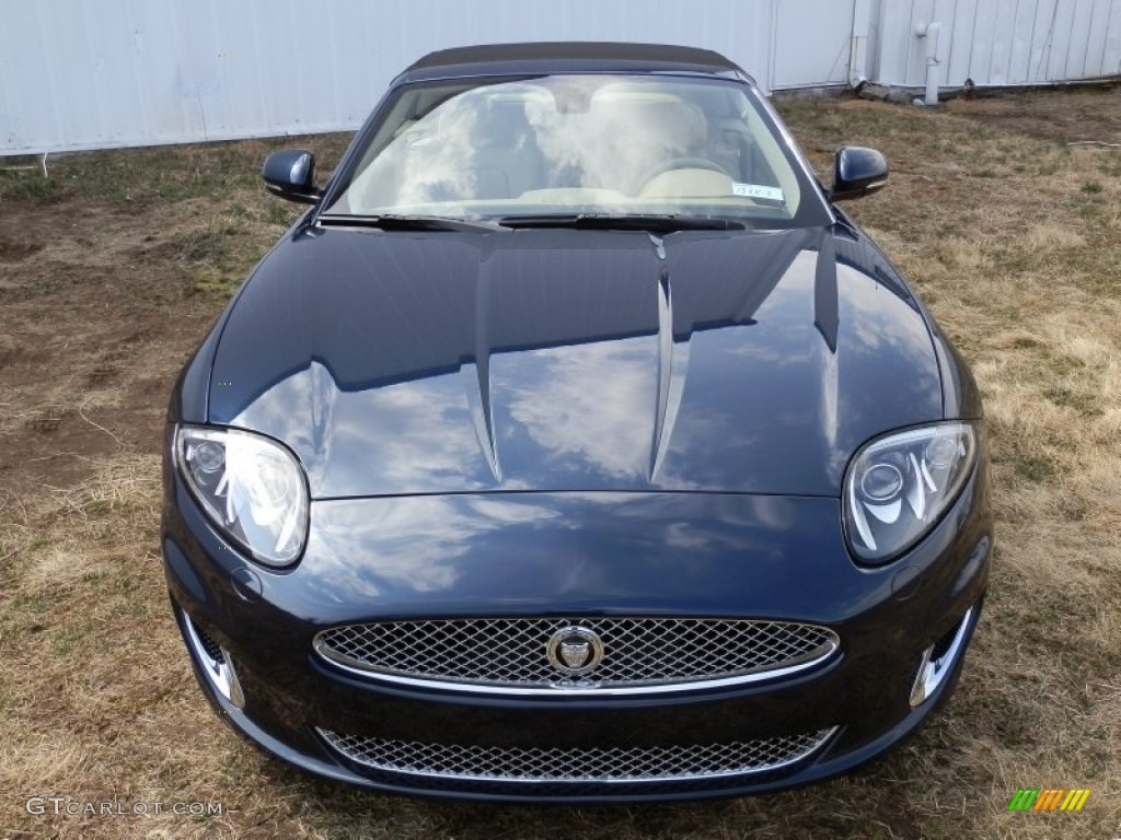 2013 XK XK Convertible - Indigo Metallic / Caramel photo #3