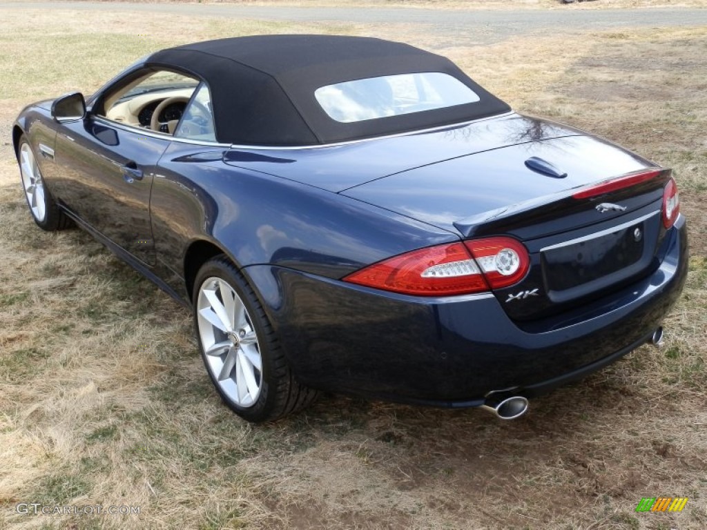 2013 XK XK Convertible - Indigo Metallic / Caramel photo #9