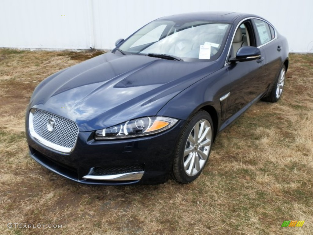Indigo Metallic 2013 Jaguar XF 3.0 AWD Exterior Photo #79175522