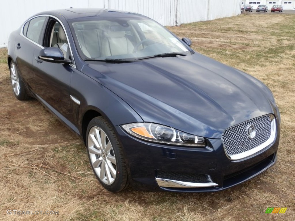 Indigo Metallic 2013 Jaguar XF 3.0 AWD Exterior Photo #79175552