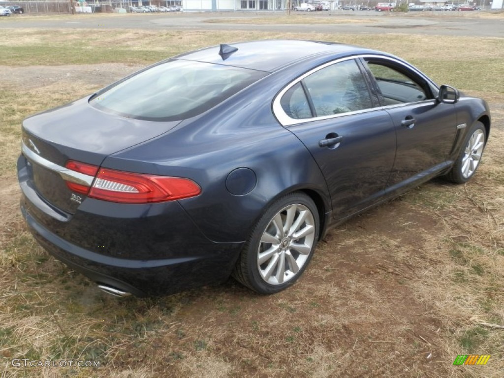 Indigo Metallic 2013 Jaguar XF 3.0 AWD Exterior Photo #79175570