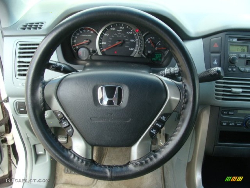 2004 Honda Pilot EX 4WD Gray Steering Wheel Photo #79176425