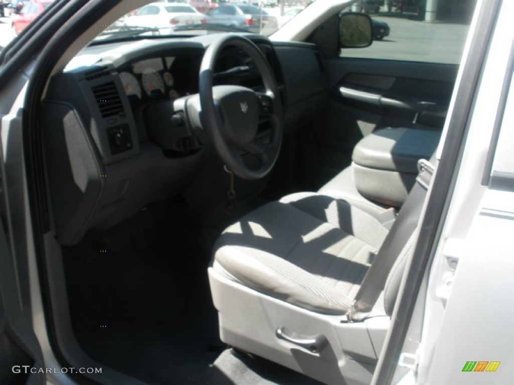 2008 Ram 1500 ST Quad Cab - Bright Silver Metallic / Medium Slate Gray photo #4