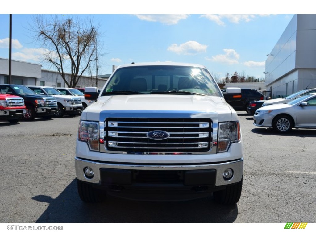 2013 F150 Lariat SuperCrew - Oxford White / Adobe photo #7