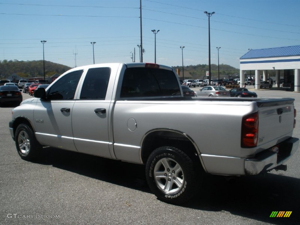 2008 Ram 1500 ST Quad Cab - Bright Silver Metallic / Medium Slate Gray photo #11