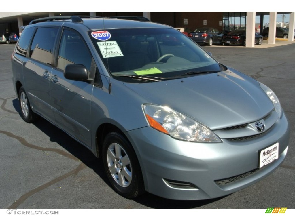 2007 Sienna LE - Blue Mirage Metallic / Stone photo #1