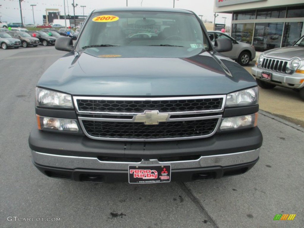 2007 Silverado 1500 Classic LS Extended Cab 4x4 - Blue Granite Metallic / Dark Charcoal photo #2