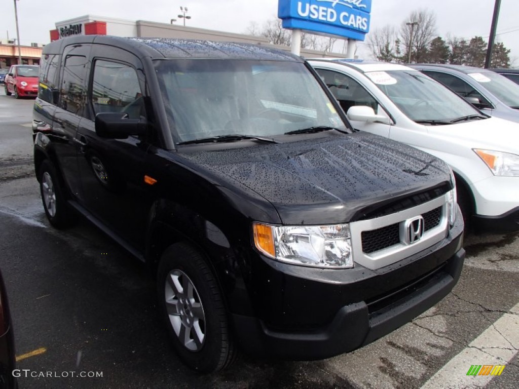 2011 Element EX 4WD - Crystal Black Pearl / Gray photo #1