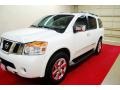 2012 Blizzard White Nissan Armada Platinum  photo #3