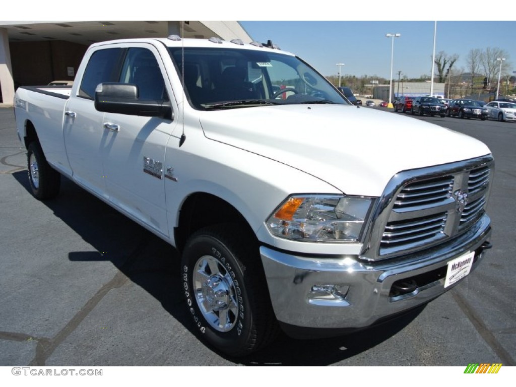 2013 2500 Big Horn Crew Cab 4x4 - Bright White / Canyon Brown/Light Frost Beige photo #1