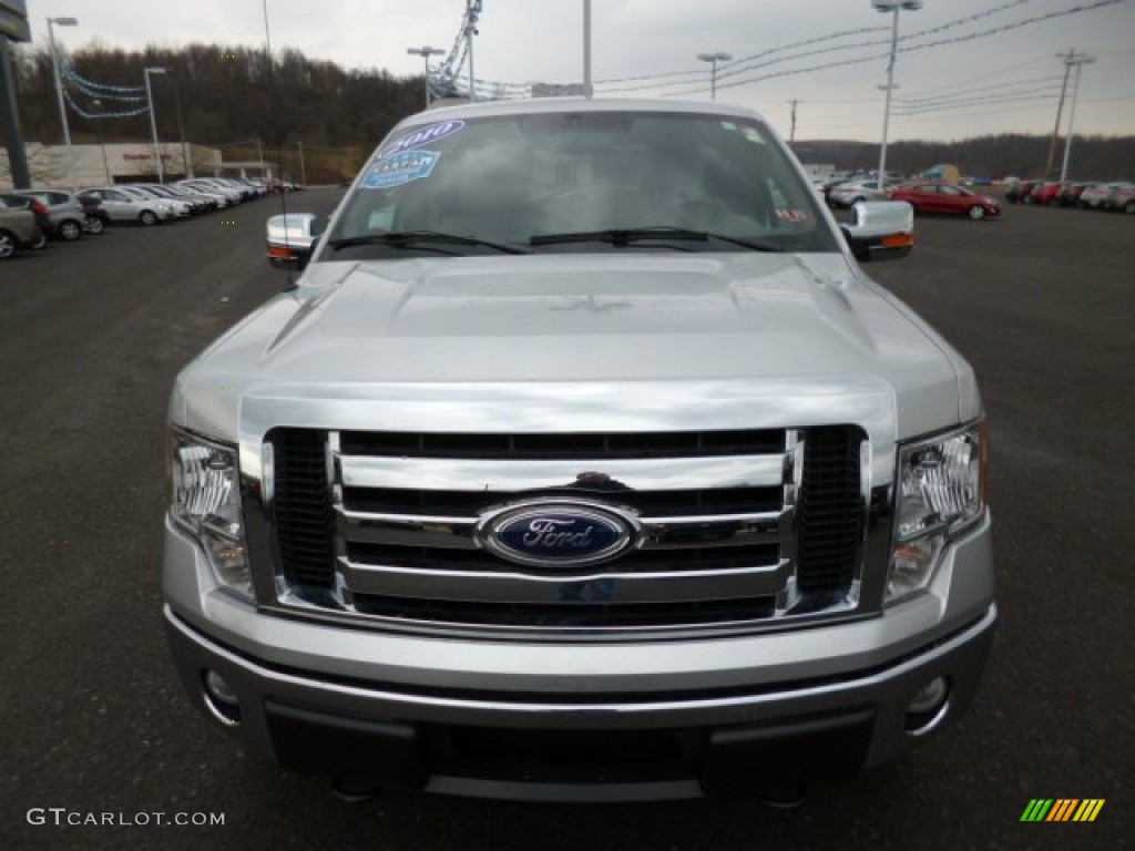2010 F150 XLT SuperCrew 4x4 - Ingot Silver Metallic / Medium Stone photo #2