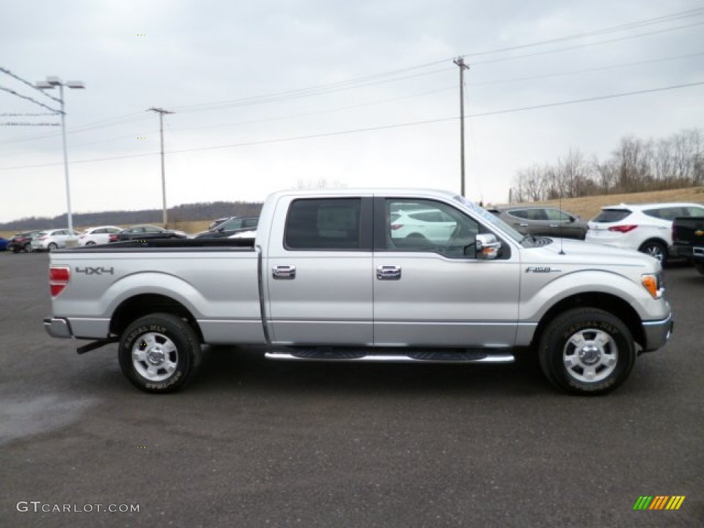 2010 F150 XLT SuperCrew 4x4 - Ingot Silver Metallic / Medium Stone photo #8