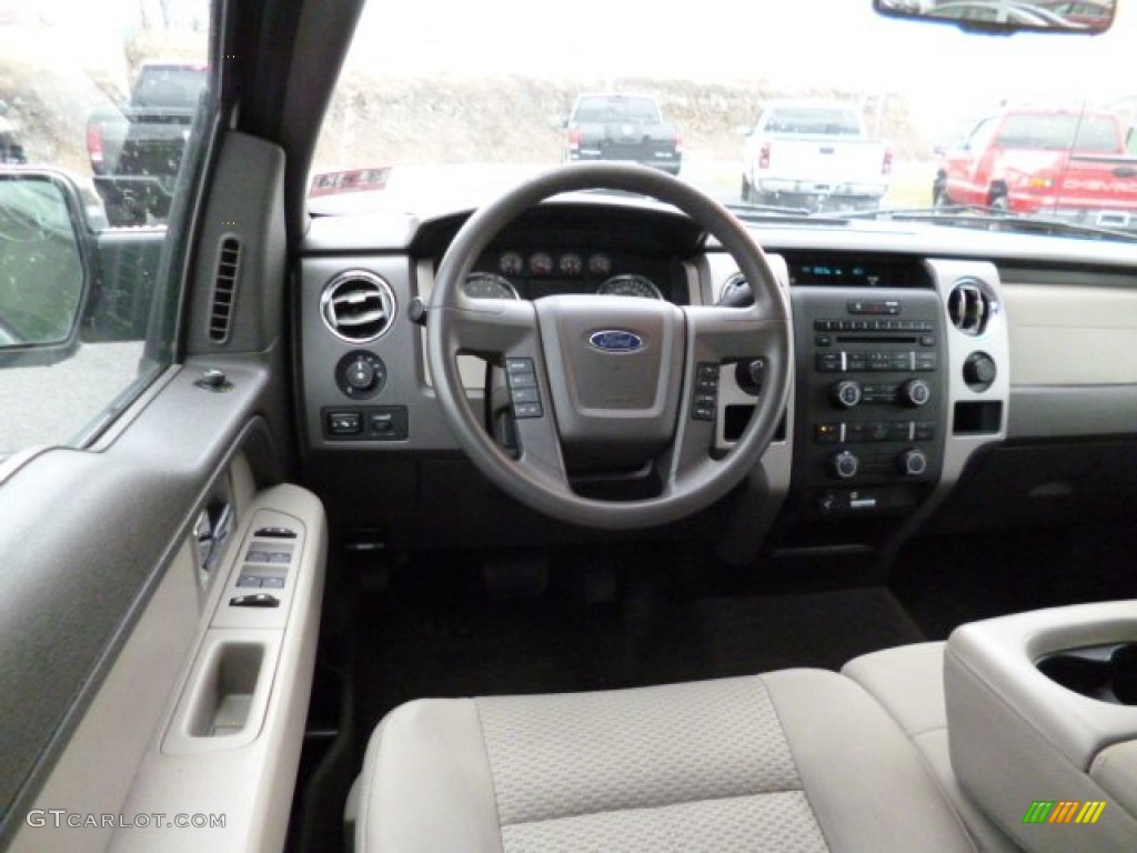2010 F150 XLT SuperCrew 4x4 - Ingot Silver Metallic / Medium Stone photo #15