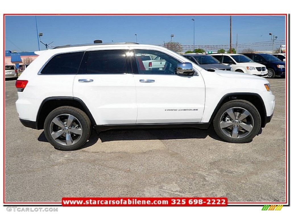 2014 Grand Cherokee Limited - Bright White / Morocco Black photo #8