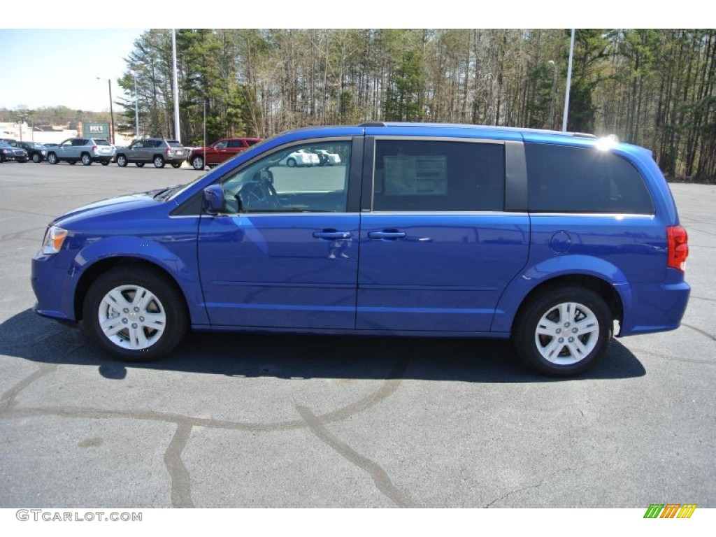 2013 Grand Caravan Crew - Blue Streak Pearl / Black/Light Graystone photo #3