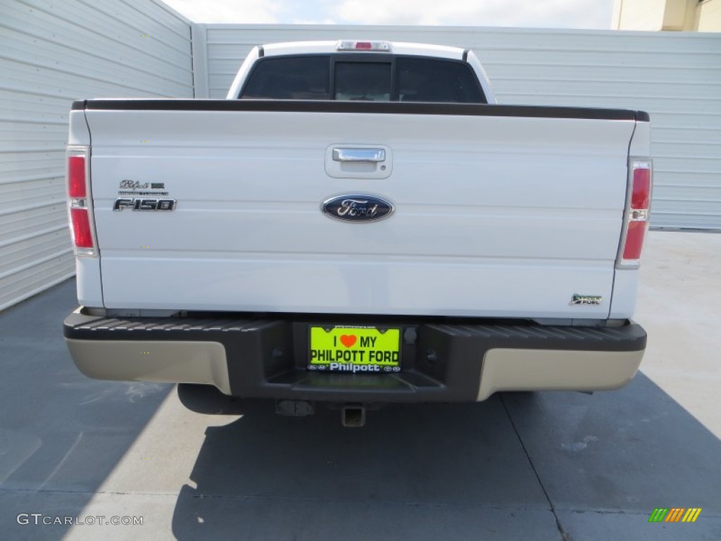 2010 F150 Lariat SuperCrew - Oxford White / Tan photo #5