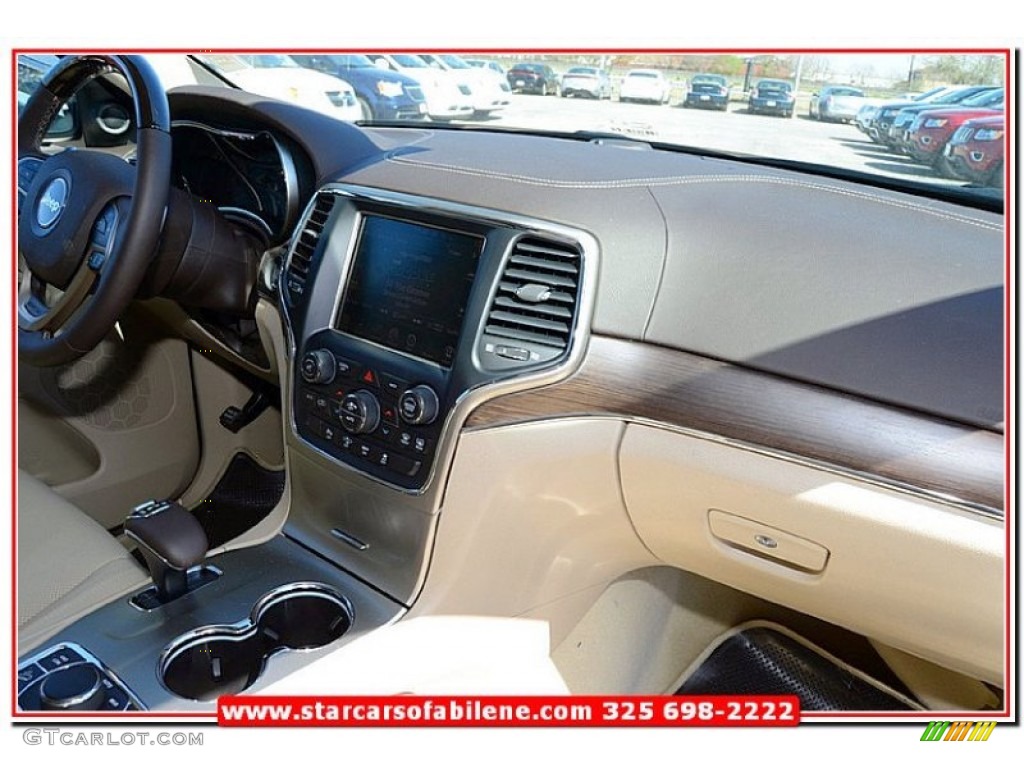 2014 Grand Cherokee Overland 4x4 - Bright White / Overland Nepal Jeep Brown Light Frost photo #33