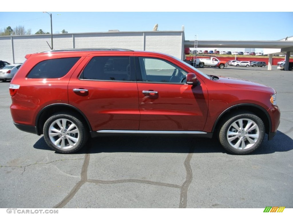 2013 Durango Crew - Deep Cherry Red Crystal Pearl / Dark Graystone/Medium Graystone photo #6