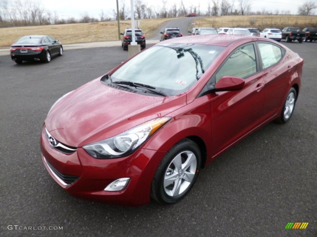 2013 Elantra GLS - Sparkling Ruby / Beige photo #3